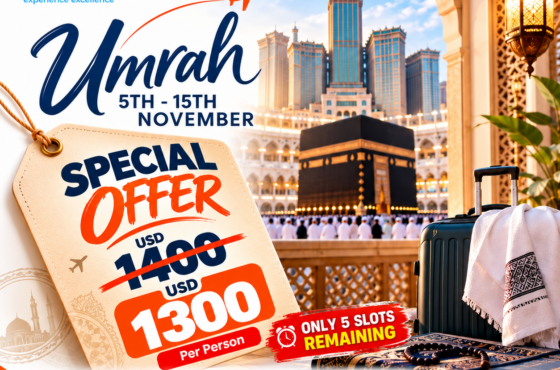 5TH- 15TH NOVEMBER UMRAH GROUP